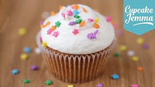 The Perfect Vanilla Cupcake Recipe  Cupcake Jemma [upl. by Sidoon308]