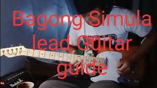 Bagong Simula  Faith Music Manila  Lead Guitar Guide [upl. by Nilhtac]