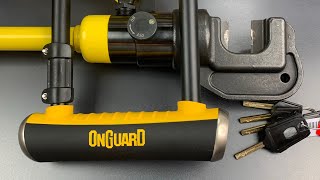 793 Hydraulic Cutter DEFEATED by OnGuard’s 17mm “Brute” Bicycle Lock Model 8001 [upl. by Aiehtela]