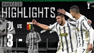 Juventus 32 Genoa  Rafia Debut Winner in Extra Time  EXTENDED Highlights [upl. by Llemrej]