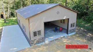 How To Build a Garage Concrete and Final Walkthrough [upl. by Pierce991]