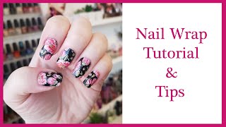 Nail Art Tutorial  Nail Wraps  Application and Tips  Lily amp Fox [upl. by Amerigo]