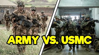 ARMY INFANTRY VS MARINE INFANTRY [upl. by Essam]