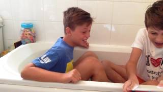 ICE BATH CHALLENGE 1 With questions [upl. by Lleunamme627]