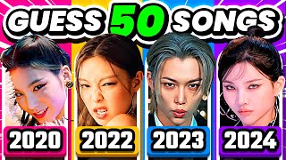 GUESS 50 KPOP SONGS 2020  2024 ⚡️ Can You Guess The Kpop Song  KPOP QUIZ 2024 [upl. by Tnahs]