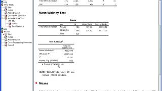 Mann Whitney Test amp Wilcoxon Rank Sum Test in spss package [upl. by Pisano]