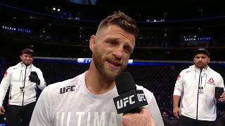 UFC 238 Calvin Kattar Octagon Interview [upl. by Eivets]