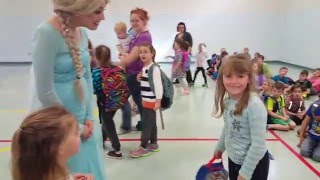 Princess Elsa visits for Birthday Surprise [upl. by Anotyal]