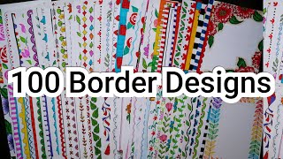 100 Border DesignsBorder Designs for Project File100 Quick and Easy Border Design ideas [upl. by Chavaree]