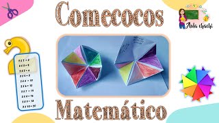 Comecocos Matemático  Aula chachi  Manualidades para aprender las tablas de multiplicar [upl. by Ennahoj367]