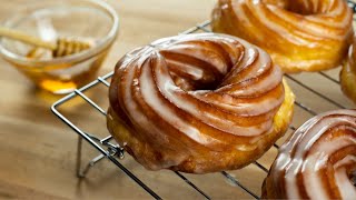 Glazed Honey Crullers Recipe  Soft amp Delectable [upl. by Arnaldo]