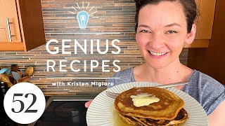 The Best Whole Grain Pancake Recipe Youll Ever Make  Genius Recipes [upl. by Annoled]