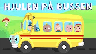 Hjulen på Bussen Snurrar Runt Runt Runt 3X  Barnsånger på Svenska  Barnmusik [upl. by Bolling616]