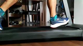 Domyos RUN100 slomo treadmill run [upl. by Itnaihc]