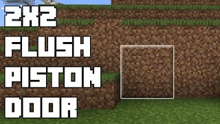 Minecraft Bedrock Simple Flush Piston Door [upl. by Jeana]