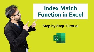 Index Match Function in Excel  Step by Step Tutorial [upl. by Sirovaj]