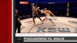 Knockout of the Day Mariusz Pudzianowski Clubs Rolles Gracie at KSW 31 [upl. by Ardnekat86]