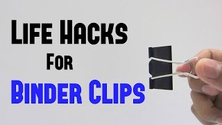 11 Binder Clips Life Hacks you can do it yourself DIY [upl. by Ri]