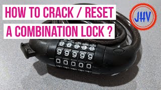 How to Crack amp Reset a Combination Lock [upl. by On]