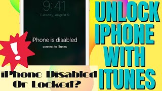 How to Unlock iPhone with iTunes  Use iTunes to Unlock Any Disabled or Locked iPhone in 4 Minutes [upl. by Espy]