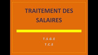 traitement des salaires  introduction [upl. by Cinom464]