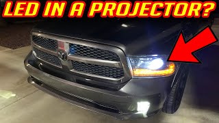 IS IT WORTH PUTTING LED BULBS IN PROJECTOR HEADLIGHTS   MUST SEE [upl. by Rolland]