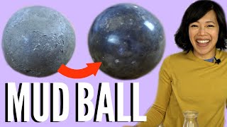 How to Make a Shiny MUD BALL  DIY Dorodango  Japanese Polished Clay Ball [upl. by Ydoj]