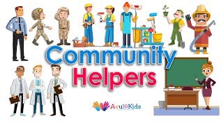 Community Helpers  Educational videos for kids [upl. by Jacobsohn]