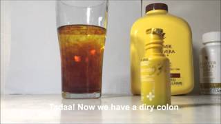 How Forever Aloe Vera Gel Works Simple Demo [upl. by Nnalyrehs]