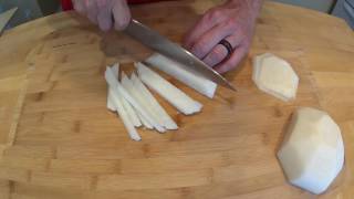 The Everyday Chef How To Peel amp Cut Jicama [upl. by Salakcin]