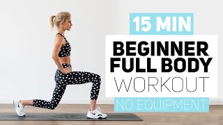 BEGINNER FULL BODY WORKOUT  no equipment  Caro Daur DAURPOWER [upl. by Bowe631]