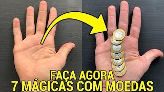 7 MÁGICAS FÁCEIS COM MOEDAS PARA IMPRESSIONAR TODO MUNDO [upl. by Porche]