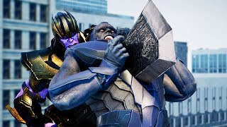 Darkseid vs Thanos  EPIC Battle [upl. by Annaeerb]