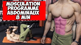 ABDOMINAUX PROGRAMME MUSCULATION 8 MINUTES haltère [upl. by Seldon]