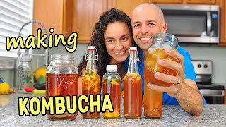 How to Make Kombucha amp Easy Secondary Fermentation Recipes [upl. by Yelats447]