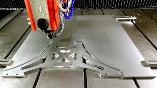 Cnc Router cutting aluminium  Test high speed [upl. by Eerual978]