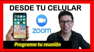 ✅ CREAR REUNIONES POR ZOOM EN TU CELULAR  FÁCIL [upl. by Nichy]