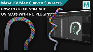 Maya UV Mapping How to Unwrap Curved Surfaces [upl. by Sirdi]