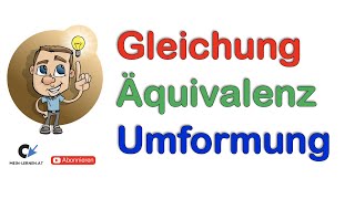 Gleichung mit Äquivalenzumformungen lösen [upl. by Anual]