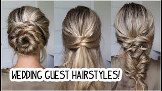 WEDDING GUEST HAIRSTYLES UPDO HALF UP TOPSY TAIL [upl. by Chapin]