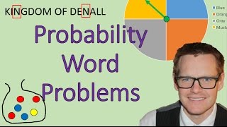 Probability Word Problems Simplifying Math [upl. by Nnylylloh]