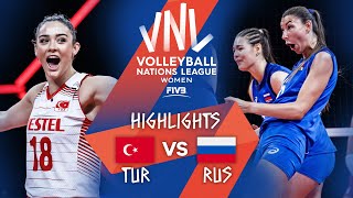 TUR vs RUS  Highlights Week 3  Womens VNL 2021 [upl. by Hickie]