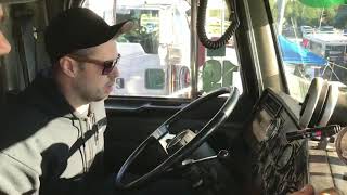 peterbilt Inside peterbilt 379 drag race [upl. by Enyaw]