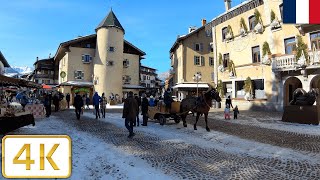 Megève France  Winter 2021【4K】 [upl. by Vernita891]