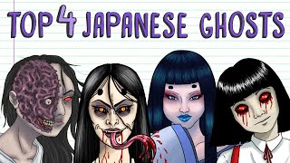 TOP 4 SCARY JAPANESE GHOSTS HANAKOSAN NUREONNA OIWA YUKIONNA  Draw My Life [upl. by Eronel]