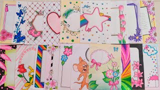 10 beautiful border designs for projects handmade simple border designs notebook border designs [upl. by Ayimat575]