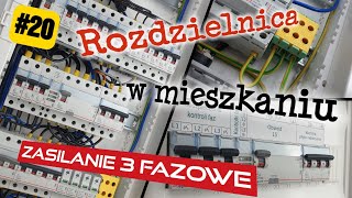 Rozdzielnica 20 Jak podłączyć rozdzielnicę w mieszkaniu przy zasilaniu 3 fazowym [upl. by Verile383]