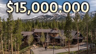 Inside a 15000000 Colorado Mountain Estate with Private Ski Access [upl. by Finah]