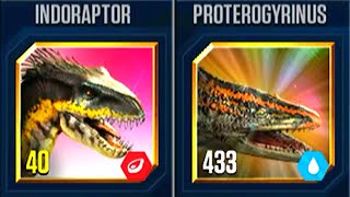 INDORAPTOR VS PROTEROGYRINUS  HT GAME [upl. by Srevart918]