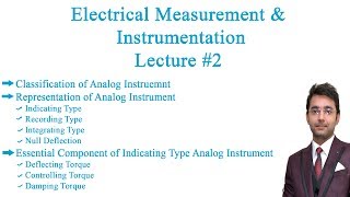 Electrical Measurement amp Instrumentation Lecture  2 [upl. by Val391]